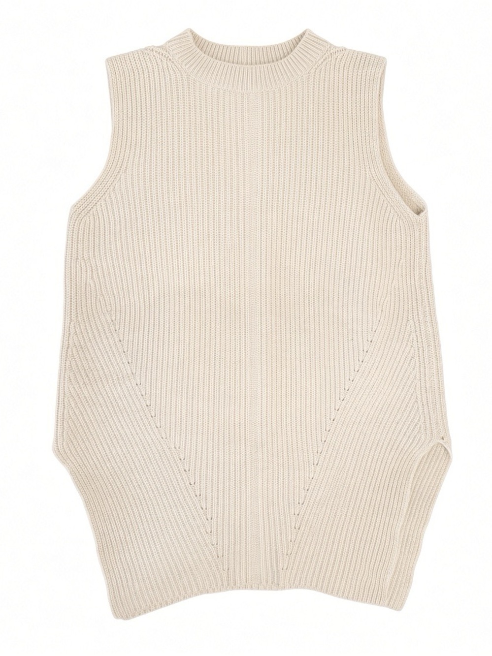 The Row Cashmere + Superfine Merino Wool Blend knit sleeveless sweater- size M - Picture 2 of 4
